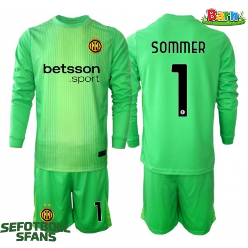 Inter Milan Yann Sommer #1 Målvakt Tredjeställ Barn 2025-26 Långärmad (+ Korta byxor)